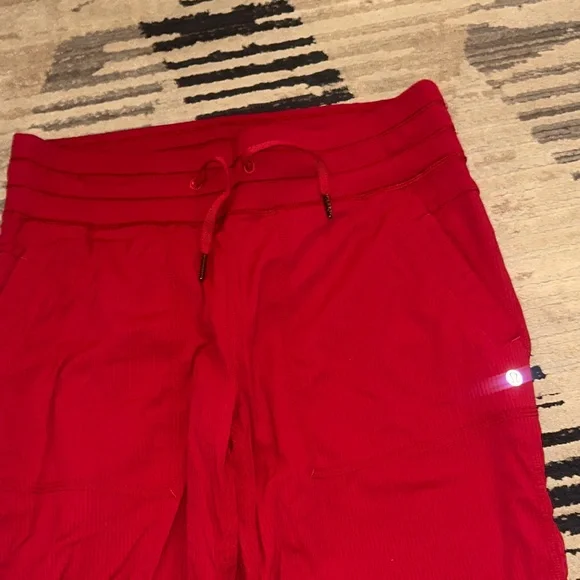 Lululemon Studio Pant II pants in red Swift fabric size 10 - Picture 1 of 4
